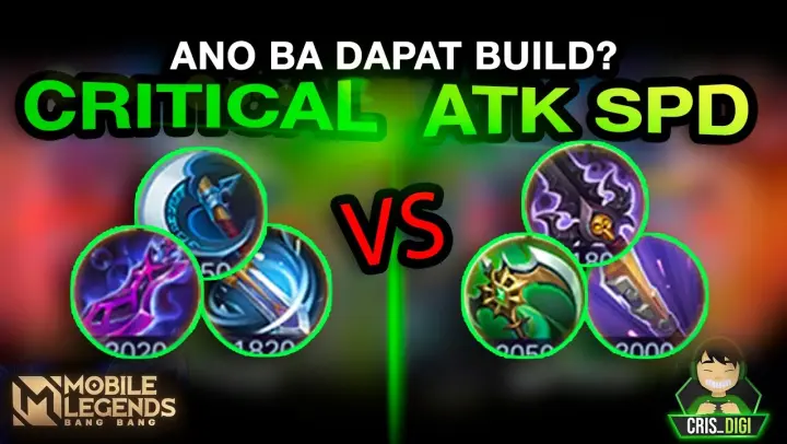 CRITICAL BUILD  VS ATTACK SPEED BUILD | WHICH IS BETTER? | CRIS DIGI