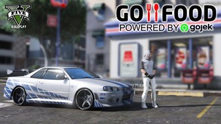 KERJA NGE GO FOOD PAKE SKYLINE GTR R34 !!