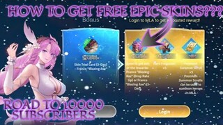 HOW TO GET FREE EPIC SKINS IN MLBB X MOBILE LEGENDS ADVENTURE SUMMER WEB BROWSER EVENT COLLAB | MLBB