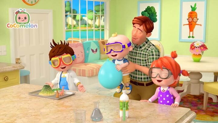 At Home Science Experiments | Floor is Lava Challenge | ENGLISH FOR KIDS