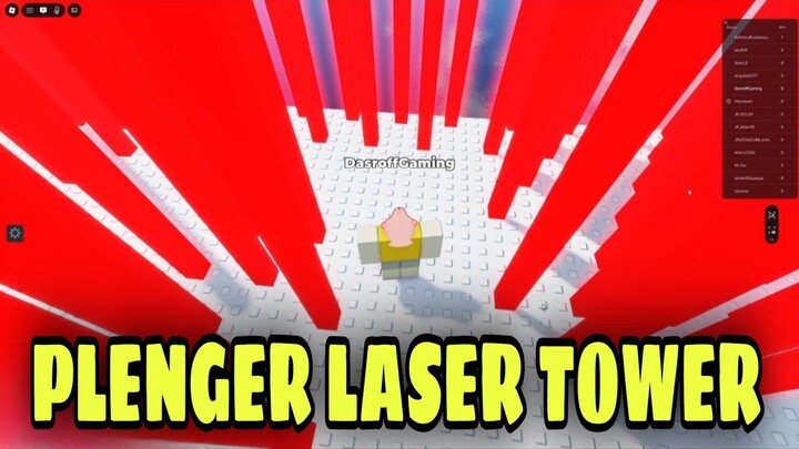 Coba Laser Tower PLENGER di Roblox