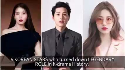 6 Korean stars who turned down  the role in K-DRAMA history