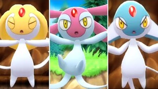 Pokémon Brilliant Diamond & Shining Pearl - Uxie, Mesprit & Azelf Locations & Battles (HQ)