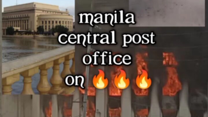 #MANILA CENTRAL POST OFFICE BEFORE THE WAR 1945 AND AFTER BIG FIRE 🔥📢 THE MAY 22 AND 23 ,2023 😱😱