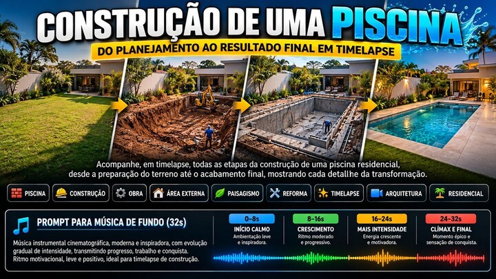 CONSTRUÇÃO DE UMA PISCINA