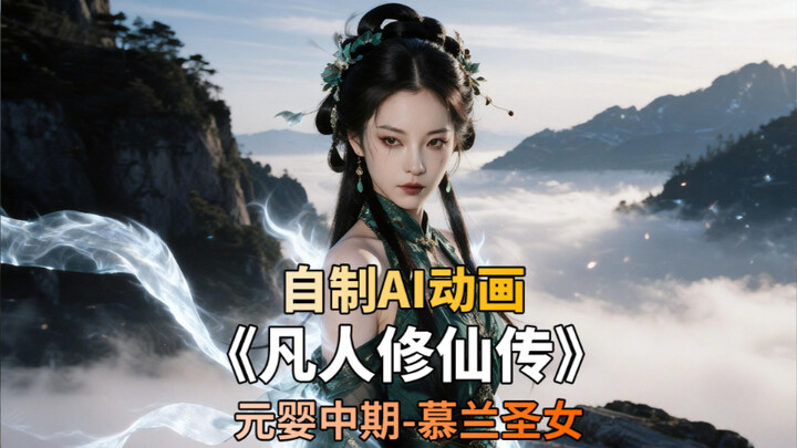 อนิเมะ AI ที่ทำเอง นิยายเซียนจอมภัสรุ่นธรรมดา เล่อซ่างซือ สาวกศักดิ์สิทธิ์มู่หลาน