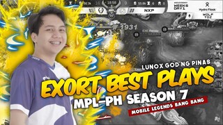 THE BEST PLAYS OF EXORT FROM MPL-PH SEASON 7! GIGIL TALONIN ANG NXPE SA SEASON 8!