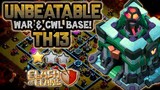 NEW UNBEATABLE TH13 WAR BASE + REPLAY PROOF | ANTI DRAGS BATS/DRAGS RIDERS & HYBRID | CLASH OF CLANS