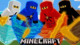 Mình Thiết kế Ninjago với 4 Vũ khí vàng và Sức mạnh trong Minecraft