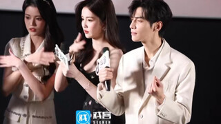 罗云熙白鹿孙珍妮长月烬明发布会一起学习手势舞视频