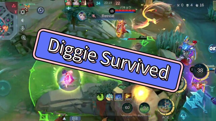 My longest game ever using #Diggie. Good work, team! nice comeback! awesome defense!