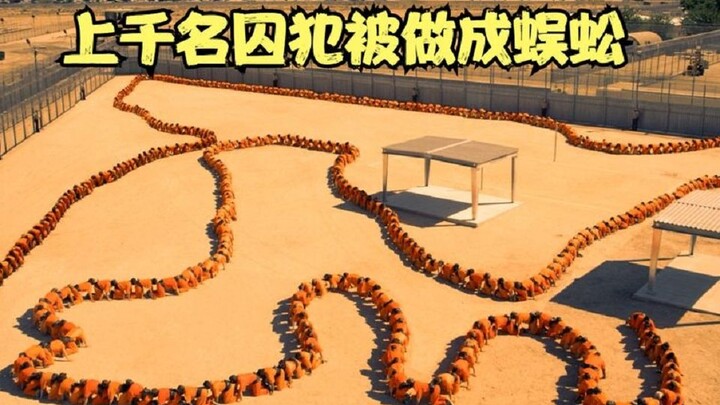 To save food, the prison actually chained thousands of inmates head-to-tail to form a centipede—“The