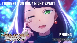 Sword Art Online Integral Factor: Thoughts on Holy Night Event Ending