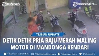 Detik detik Motor Honda Scoopy Digasak Maling Terekam CCTV di Mandonga Kendari Sulawesi Tenggara