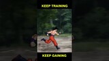 💯Goku Training Motivation 🔥| Goku outspeeds Naruto and Saitama 😲 | #animation #shorts