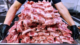 Boil 200 kg of beef ribs to make rib soup! Amazing beef rib stew + rib soup