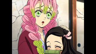 Nezuko being clingy to Mitsuri Kanroji 🤗😍