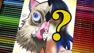 【手绘】【鬼灭之刃】一只猪的诞生