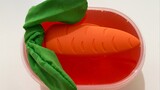 [DIY][ASMR]Play with Carrot Style Slime