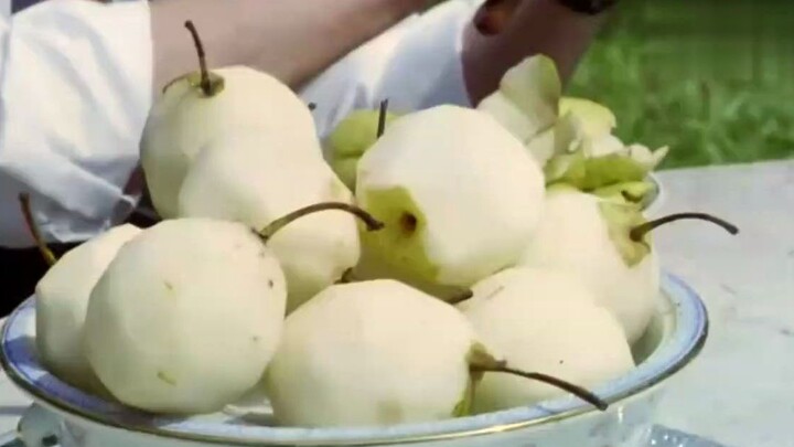 What quirks does the crime boss have? He peels all the pears himself but doesn’t eat a single one—hi