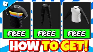 *FREE items* ROBLOX! HOW TO GET The Baseball Long Sleeve, Striped T-Shirt Black and MORE!