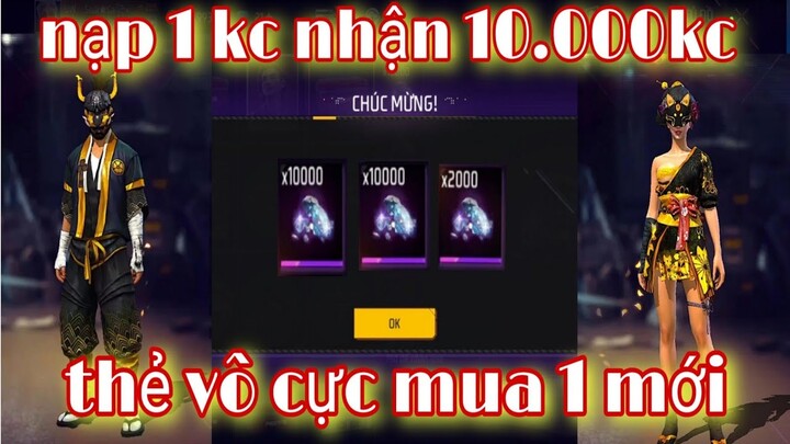 Free Fire| Gà Rán Bịp Nạp 1 Kim Cương Nhận 10k Kim Cương - Xuất Hiện Gói Đồ Thẻ Vô Cực Mùa 1 Mới