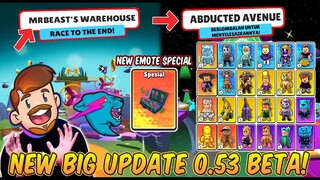NEW BIG UPDATE 0.53 BETA STUMBLE GUYS x MR BEAST! 2 MAP BARU, 24 SKIN BARU DAN EMOTE SPESIAL TERBARU