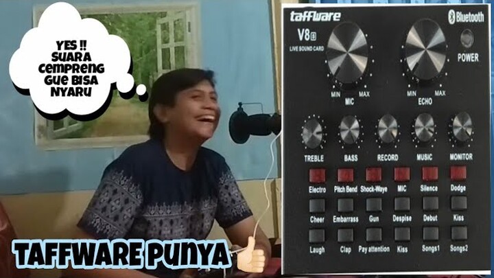 Review Sound Card V8 Taffware 🎚️🎛️🎙️