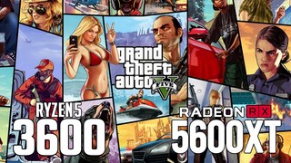 Grand Theft Auto 5 on Ryzen 5 3600 + RX 5600 XT 1080p, 1440p benchmarks!