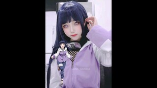 naruto/boruto girls cosplay  singing #naruto #sarada #youtubeshorts #hinata  #anime #shorts #sakura