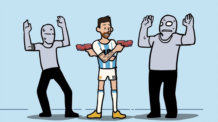 SIUUUUUU!! Soccer star’s gun-grabbing technique