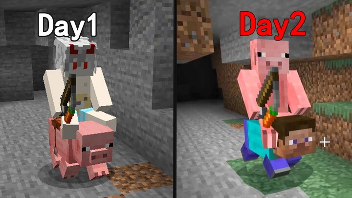 What if the world becomes bizarre and distorted every time MC wakes up? How can you survive? #Minecr