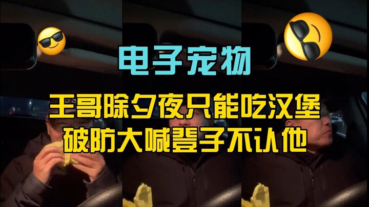 Digital Pet Donut (48): On New Year’s Eve, Brother Wang can only eat a hamburger and breaks down, sh