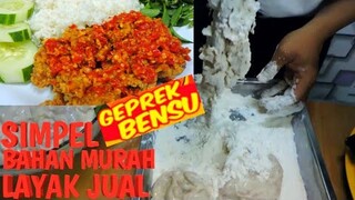 RESEP AYAM GEPREK || BAHAN MURAH,JUAL 10K MASIH UNTUNG BANYAK.