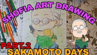 drawing anime Sakamoto days part.2