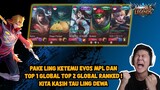 RANKED KETEMU EVOS MPL + TOP 1 TOP 2 GLOBAL RANKED ! KITA KASIH TAU !! - Mobile Legends