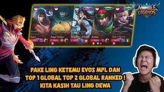 RANKED KETEMU EVOS MPL + TOP 1 TOP 2 GLOBAL RANKED ! KITA KASIH TAU !! - Mobile Legends