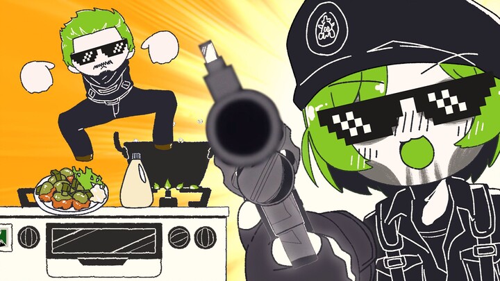 [ลายมือ Rainbow Six] การสอบสวนที่แม่นยำของ Ghost Cav ตัวเมีย - モミアゲヲシャカアゲヲ