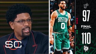 ESPN react to Tatum DOMINATE, Boston Celtics CRUSH Miami Heat 110-97 in Game 5, Heat lead 3-2 series