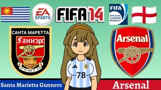 FIFA 14 | Santa Marietta Gunners VS Arsenal