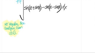 trig integral sin(x+sin(x))-sin(x-sin(x)) dx