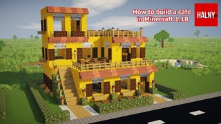 How to build a cafe in minecraft 1.18