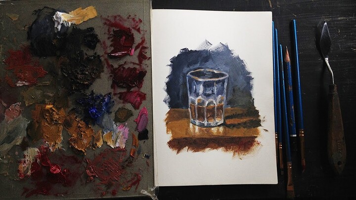 Day 05 - Sketchbook Painting "Glass" 2020 | JK Art