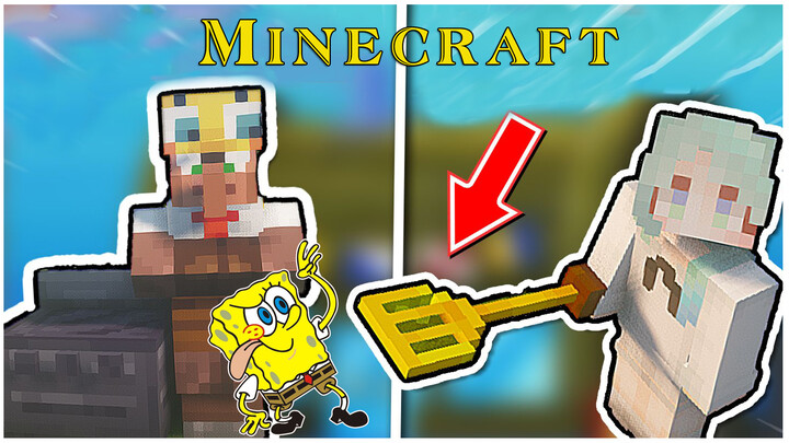 【Minecraft × Spongebob】The Golden Spatula And Sandy's Karate Glove!