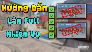 Call of Duty Mobile VN |Hướng Dẫn Làm Nhiệm Vụ Nhận Súng Free Chuẩn Nhất