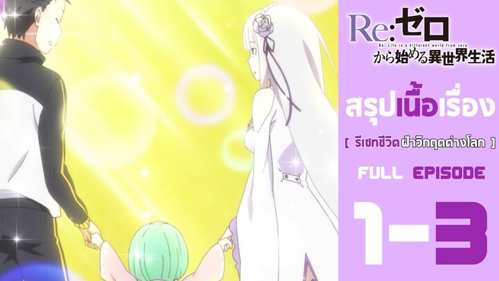 Spoil​ Anime.[ Ep. 1-3 ​]​ : รีเซท​ ชีวิต​ฝ่า​วิกฤต​ต่าง​โลก​ [ Re:zero​ ​]​