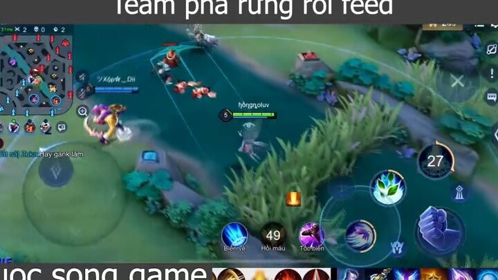 Team phá rừng rồi feed p4 #cuocsonggame