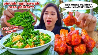 PEDAS DOWER⁉️ MAKAN 100 CABE RAWIT UTUH POP MIE KUAH PEDAS AYAM PEDAS MUKBANG#makancaberawitmentah