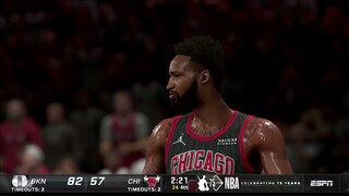 NBA2K22 FULL GAME HIGHLIGHTS  NETS VS BULLS I NBA Regular Season I December 4, 2021