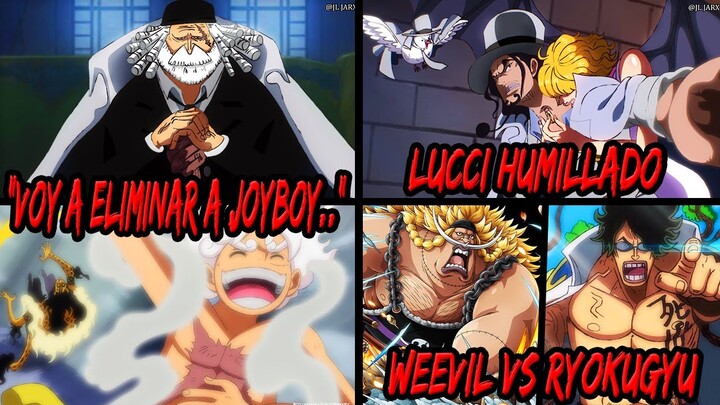 SATURN Quiere ELIMINAR a LUFFY | LUCCI HUMILLADO Por Stussy | WEEVIL vs RYOKUGYU | ONE PIECE 1073